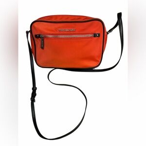 Michael Kors Vibrant Fire Orange Red Crossbody Shoulder Bag Purse